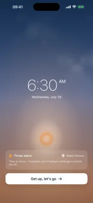 It rings — unmissably
