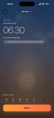 Wecker stellen