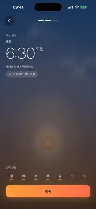 알람 설정