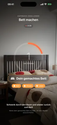 Bett machen
